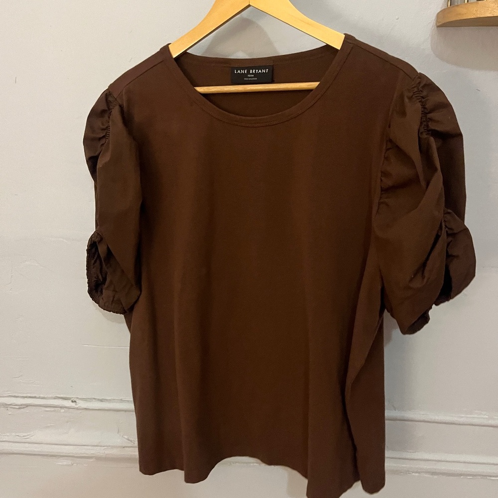 Layne Bryant Shirt with Puffy sleeves